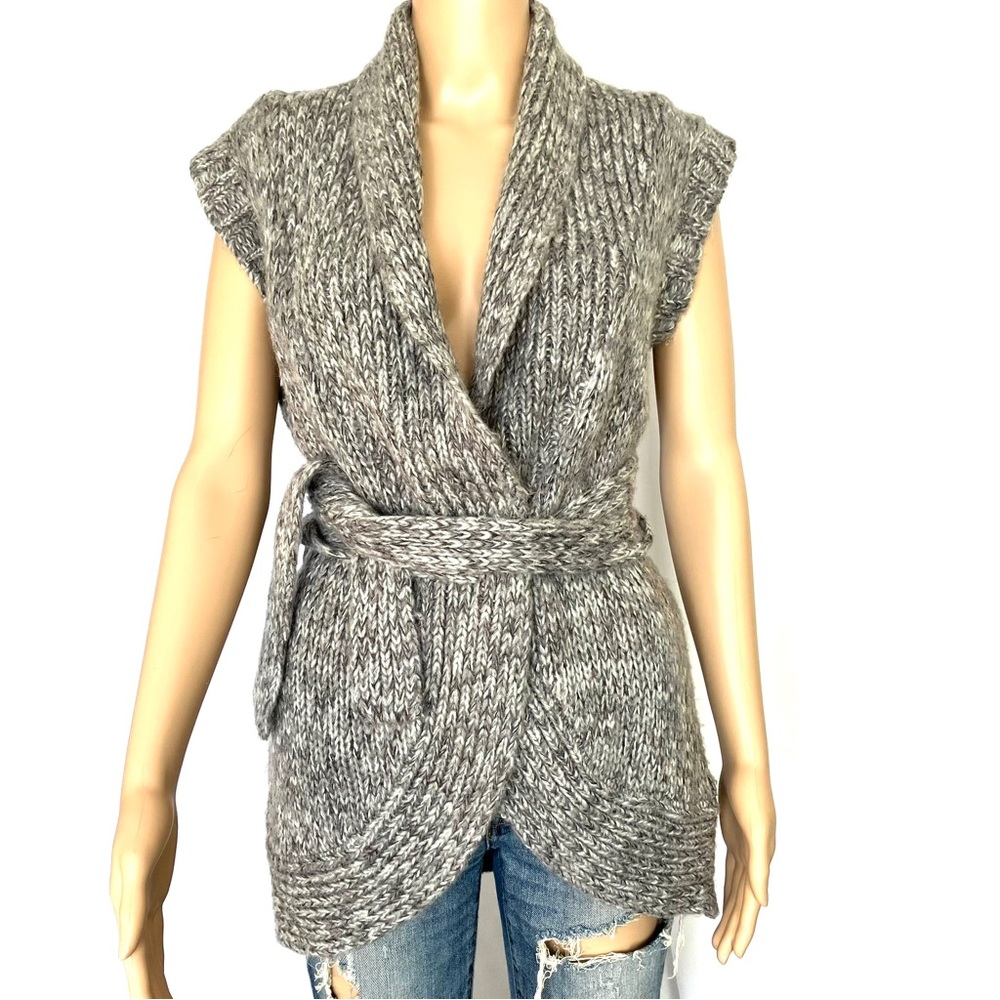 Knit Sweater Vest w/ Belt